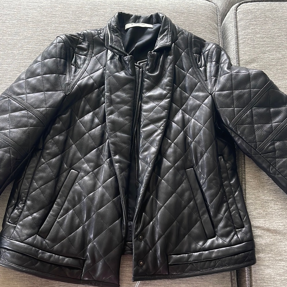 Beautiful leather Givenchy Jacket perfect for the cold weather!